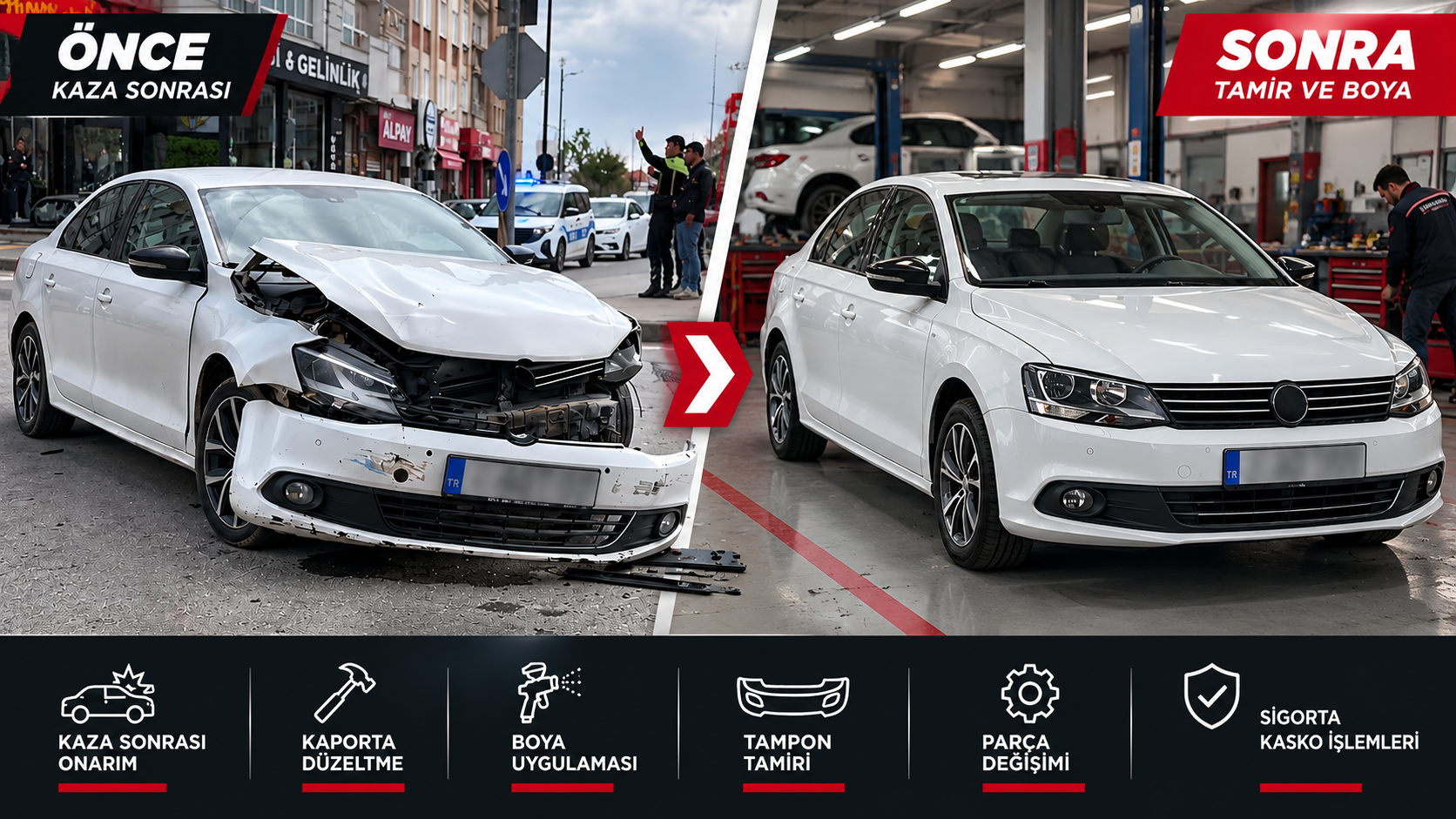 Kazalı Araç Onarımı Ankara